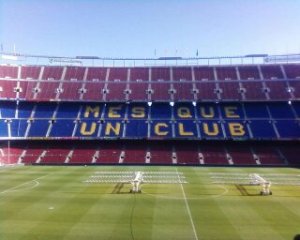 ‘More than a club’. In the past couple of decades Barcelona has become more commonly known for its famous football team FC Barcelona. The Nou Camp is an extremely modern stadium although it was built back in 1954.  Source: Myself