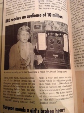 Newspaper clip showing the rise in popularity of the radio and its necessity as a material object. Source: Chronicle of the 20th century.